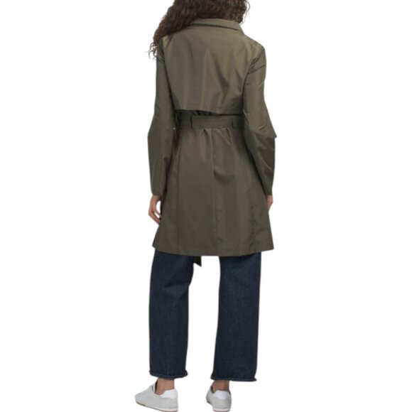 COLE HAAN Travel Packable Hooded Raincoat - Picture 2 of 3